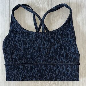 Lululemon Black Patterned Women's Sports Bra